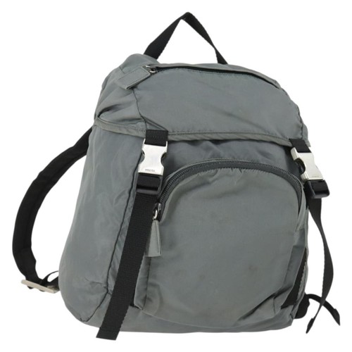 Prada backpack nylon - nylon, gray
