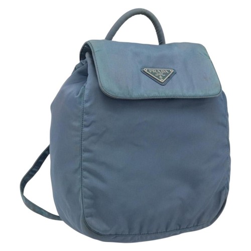 Prada backpack nylon baby blue - baby,