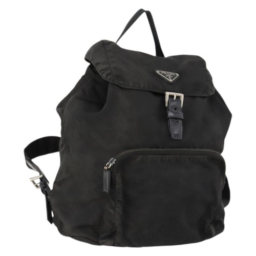 Prada backpack nylon black - nylon,