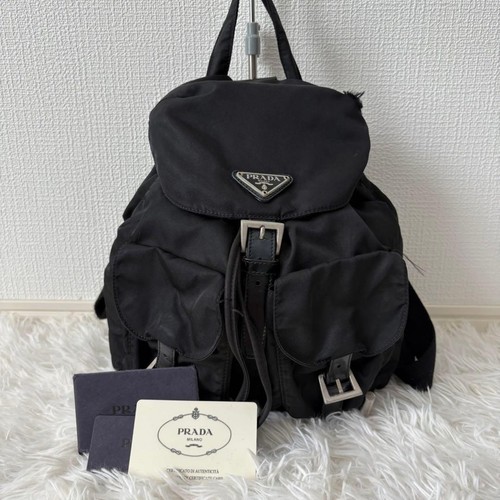 Prada backpack black - black, nylon